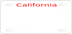 California License Plate Clip Art at Clker.com - vector clip art ...