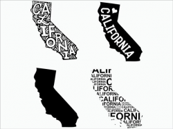 California SVG/ California clipart/ California state svg/ Cricut /  printable / silhouette / vinyl decal / vector files for cutting machines