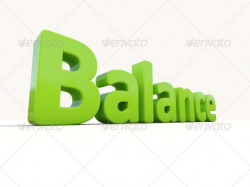 3d word balance ... 3d render, Counterpoise, balance, calm, calmness ...