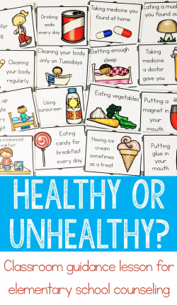 Healthy Choices Classroom Guidance Lesson for Early Elementary ...