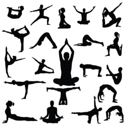 Yoga SVG Cut File ,Yoga Clipart ,Yoga positions SVG,stretch zen calm ...