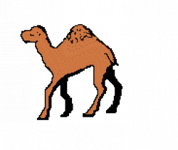 Camel clipart animated gif - Pencil and in color camel clipart ...