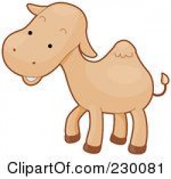 Royalty Free RF Clipart Illustration Of A Happy Baby Camel by BNP ...