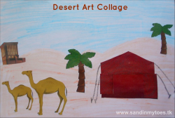 Busy Hands: Desert Collage Art | Sand In My Toes