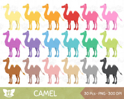 Camel Clipart, Camels Cartoon Clip Art Cute Colorful Rainbow Wild ...