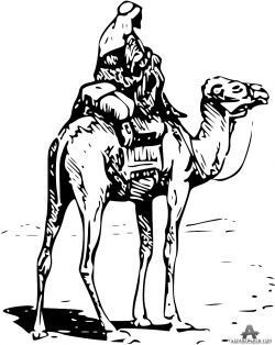 Person Riding Camel Clipart - ClipartBlack.com