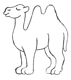 Camel clipart easy - Pencil and in color camel clipart easy