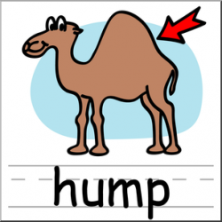 Clip Art: Basic Words: Hump Color Labeled I abcteach.com | abcteach