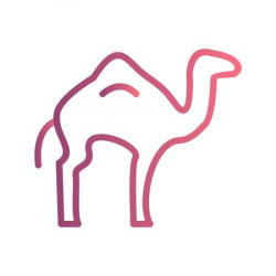 Camel Clipart pink 4 - 450 X 450 Free Clip Art stock ...