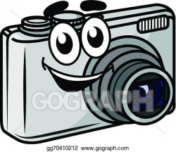 Vector Art - Cute little cartoon compact camera. Clipart Drawing ...
