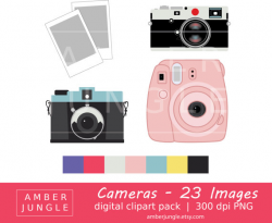 Camera Clipart - Instant Download! Camera Clip Art Photography ...