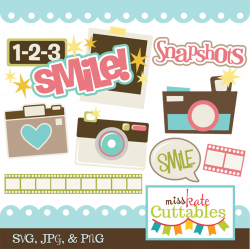 Smile! SVG scrapbook title camera svg file cute svg cut files free svgs