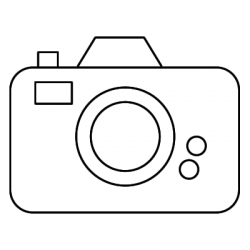 28+ Collection of Simple Camera Clipart Black And White | High ...