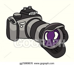 Vector Art - Dslr camera . Clipart Drawing gg75969676 - GoGraph
