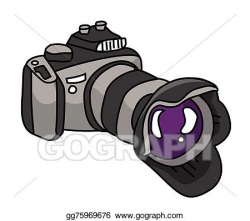 Vector Art - Dslr camera . Clipart Drawing gg75969676 - GoGraph