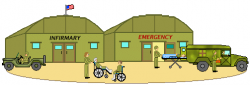 Camp clipart military - Pencil and in color camp clipart military