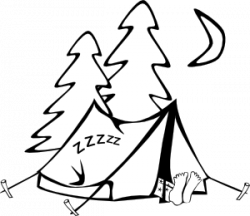 Camping Clipart Black And White | Clipart Panda - Free Clipart Images