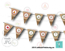 campout party, campfire, camp printable, holiday banner, happy ...