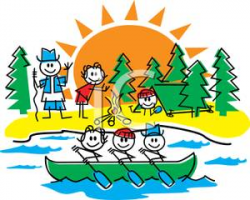 Silly Cartoon Camping Clipart