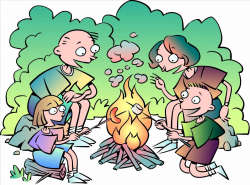 Ix kids family camping clipart dromfib top ix camp activity pencil ...