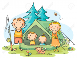 Family Camping Clipart | Free download best Family Camping ...