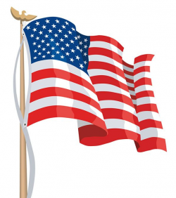 Waving American Flag Clip Art | Illustration for clip art library ...