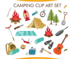 Camping clipart | Etsy