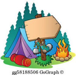 Camping Clip Art - Royalty Free - GoGraph