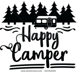 Camping Clipart Black And White - cilpart