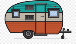 Campervans Caravan Camping Vehicle Clip art - Vintage Camping ...
