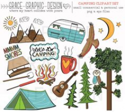 camper clipart | Camping Clipart Border Clip art camping with dad ...