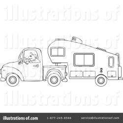 Camper Clipart #1127734 - Illustration by djart