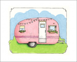 138 best Clipart: Glamping images on Pinterest | Camper trailers ...