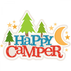 Silhouette Design Store - View Design #132464: happy camper title