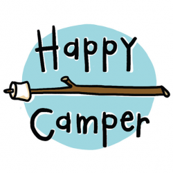 Happy Camper Temporary Tattoos Camping S'mores SET