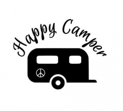 Happy Camper Vinyl Decals Stickers Camping by ScrapShackMetal | SVG ...