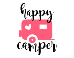 Happy Camper Svg Eps Dxf Png Camping Cutting File for