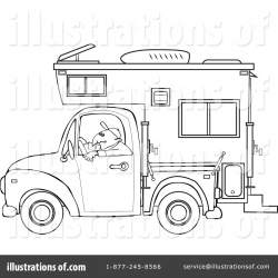 Camper Clipart #1127733 - Illustration by djart
