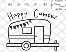Happy Camper Svg | Etsy Studio