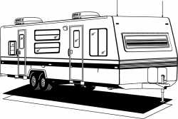 Camper | Free Stock Photo | Illustration of an rv trailer | # 9702