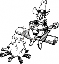Cowboy Campfire Clipart