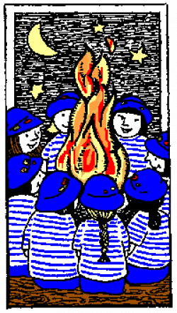 Colourized Girl Guide Clipart