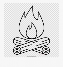 Campfire Clipart White - Camp Fire Line Drawing, Cliparts ...
