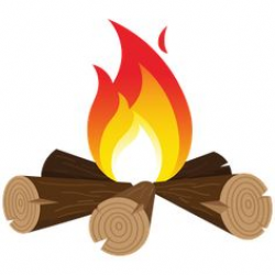 Around The Campfire Camp Fire Isolated On White Clipart - Free ...