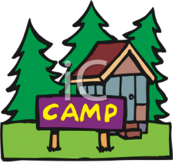 Cabin Camping Clipart