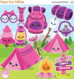 Glamping clipart commercial use, Camping clipart vector graphics ...