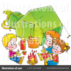 Camping Clipart #32824 - Illustration by Alex Bannykh