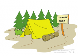 summer camp clipart summer clipart summer camp tent sleeping bag ...