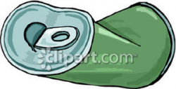 Crushed Soda Can - Royalty Free Clipart Picture