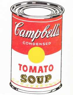 Andy Warhol - Campbell's Soup Can 1962 Oil on canvas 50.8 x 40.6 cm ...
